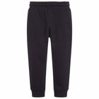 Boys Navy Logo Joggers, 1, hi-res