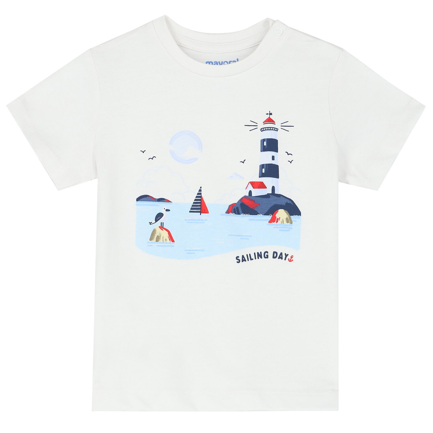 Younger Boys White & Red T-Shirts (2 Pack), 1, hi-res image number null