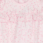 Baby Girls Pink Heart Print Romper, 1, hi-res