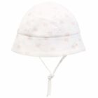 Baby Girls Pink & White Sun Hat, 1, hi-res
