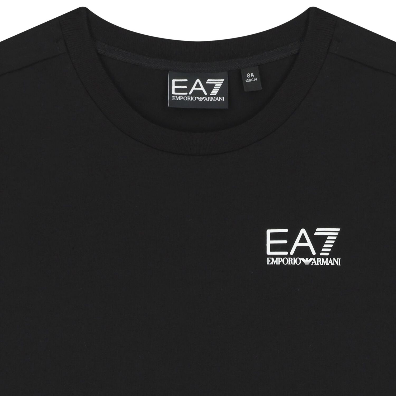 قميص أسود بشعار للأولاد, 10, hi-res