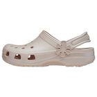 Girls Metallic Beige Classic Clogs Sandals , 1, hi-res