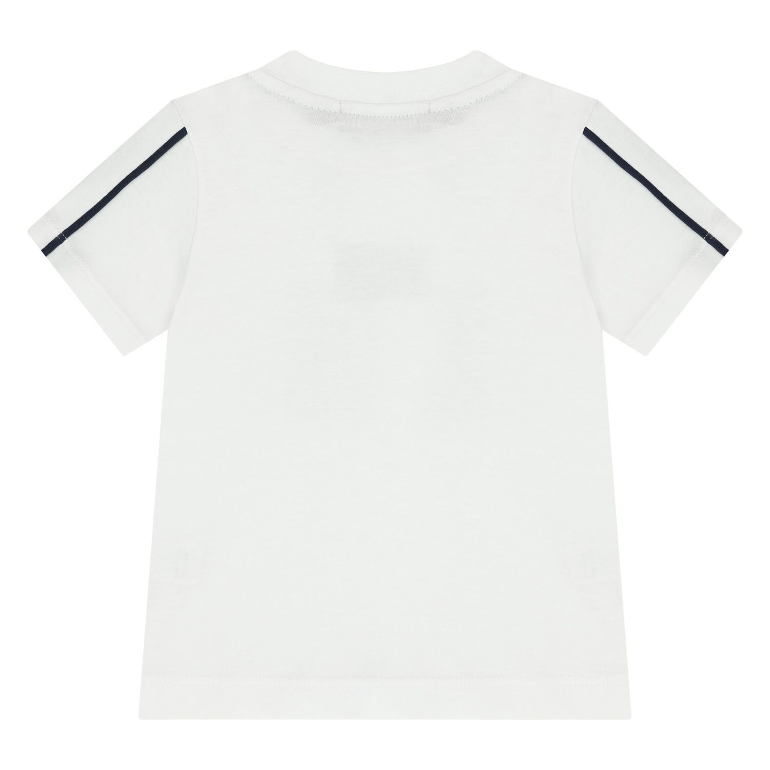 Younger Boys White Logo T-Shirt, 1, hi-res