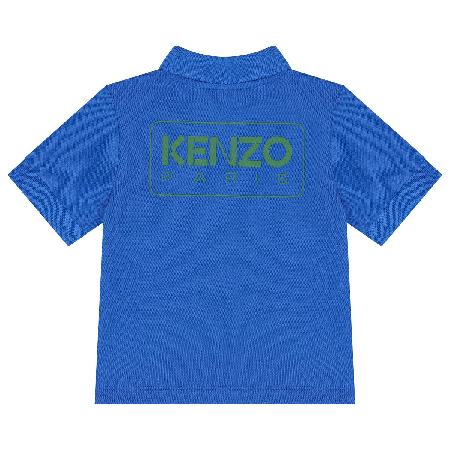 Younger Boys Blue Logo Polo Shirt, 1, hi-res