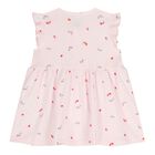 Baby Girls Pink Strawberry Dress Set, 1, hi-res
