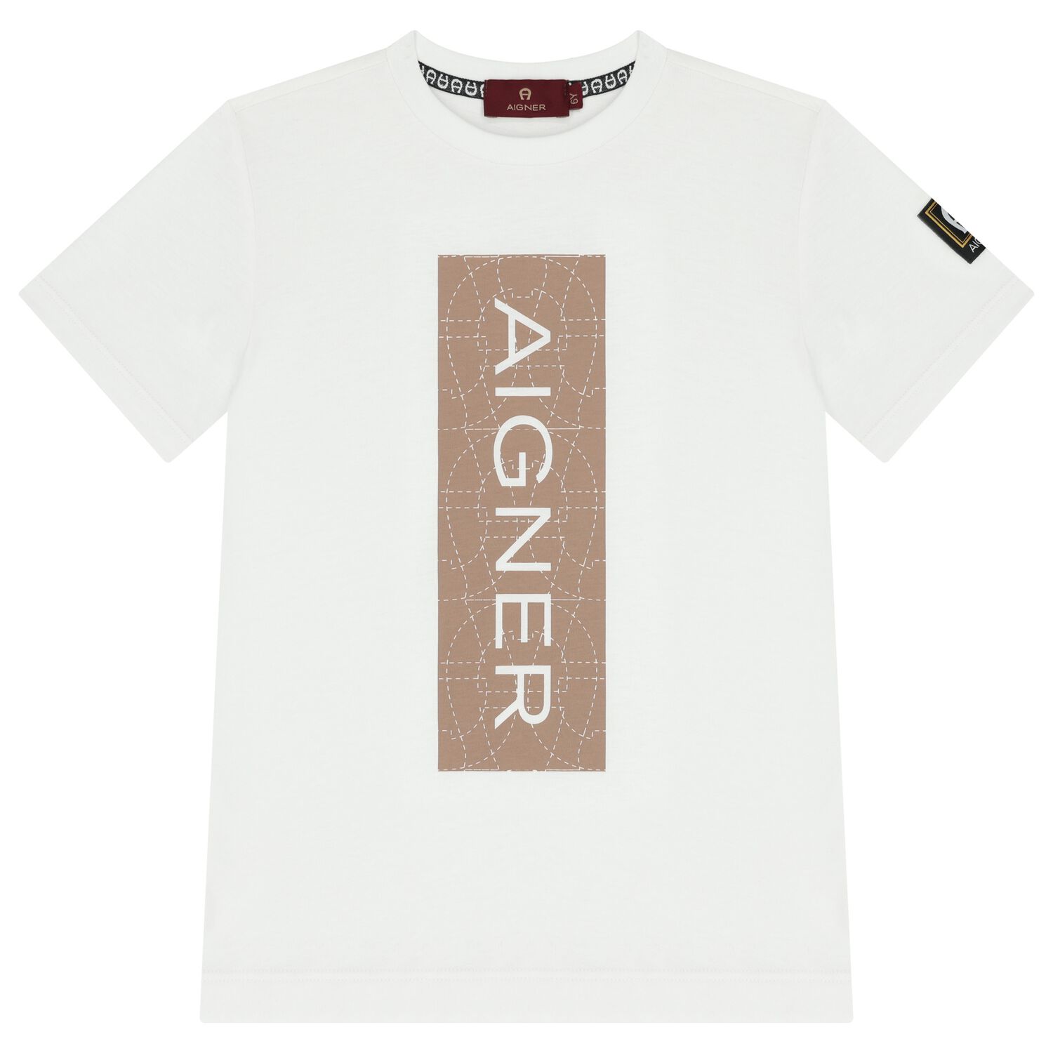 تي شيرت أبيض بشعار للأولاد, 2, hi-res