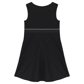 Girls Black Logo Dress