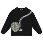 طقم ليغينز بنات باللون الاسود والاخضر, 1, hi-res