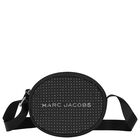 حقيبة بنات بالشعار وحجر الراين باللون الأسود, 1, hi-res