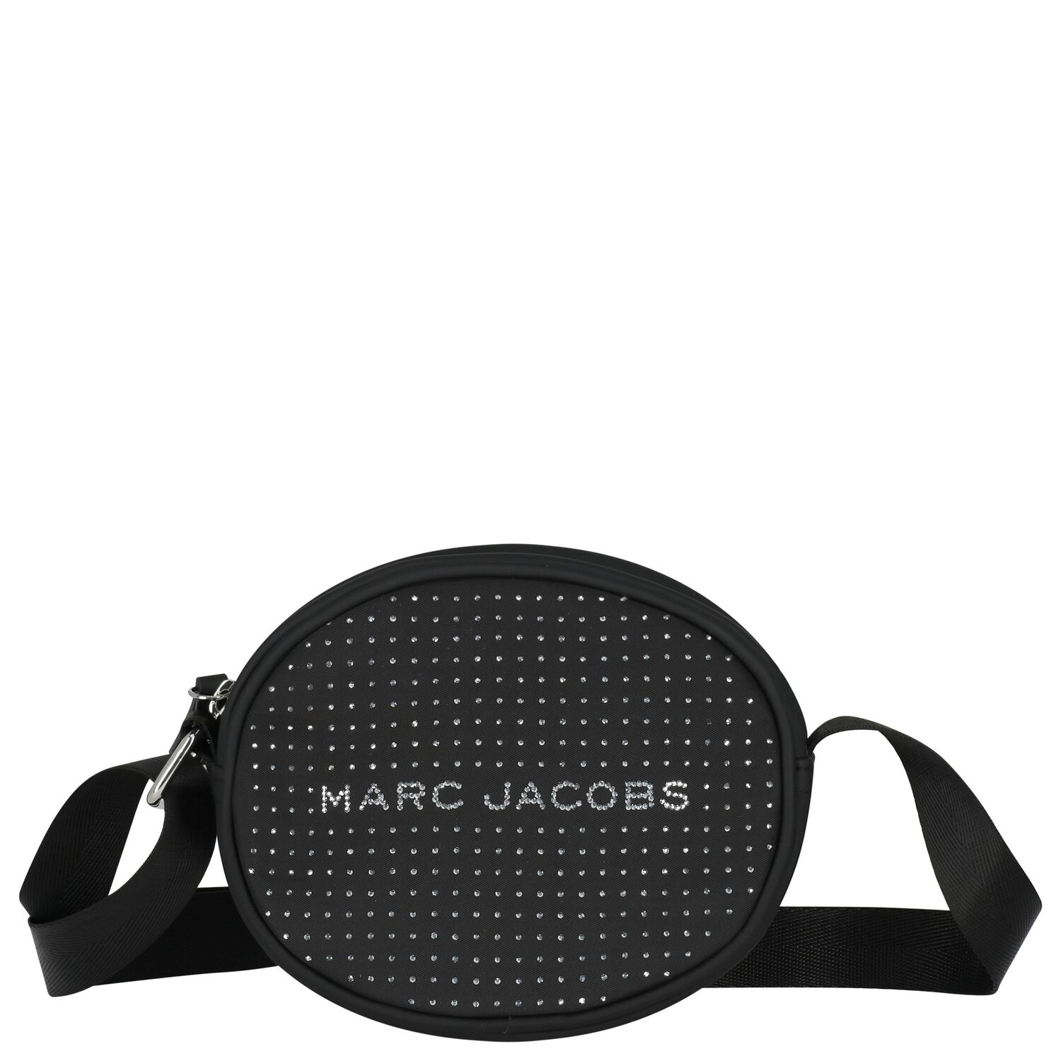 حقيبة بنات بالشعار وحجر الراين باللون الأسود, 1, hi-res