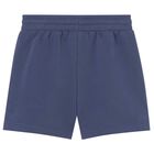 Younger Boys Navy Blue Logo Shorts, 3, hi-res
