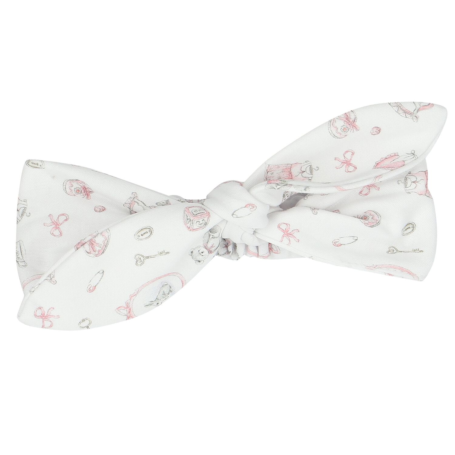 Baby Girls White & Pink Headband, 1, hi-res image number null