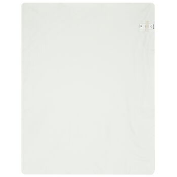 Ivory & Blue Geo Map Logo Blanket