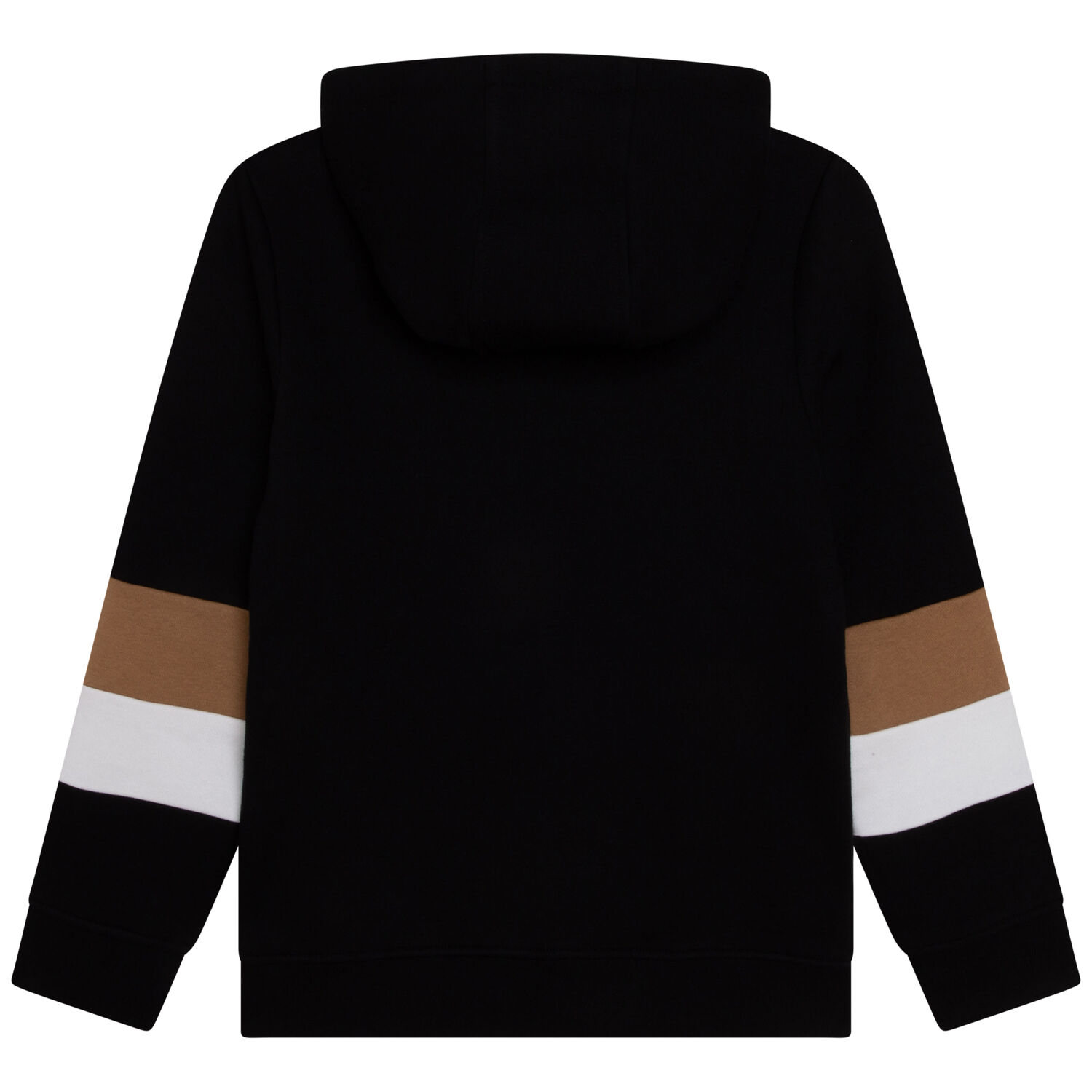 Boys Black Logo Zip Up Top, 1, hi-res