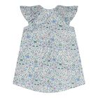 Baby Girls Blue & Green Liberty Print Dress, 1, hi-res