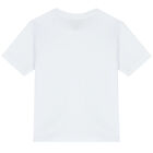 Boys White Logo T-Shirt, 3, hi-res
