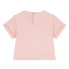 طقم شورت للبنات باللون  الوردى و الاصفر , 1, hi-res