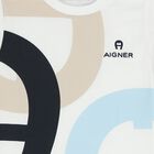 تيشيرت اولاد بالشعار باللون الابيض , 1, hi-res