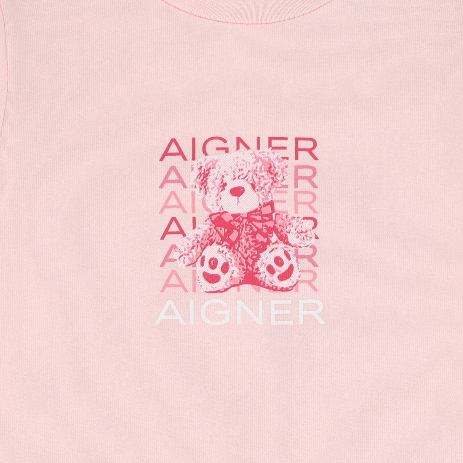 Baby Girls Pink Teddy Bear Logo Babygrow, 3, hi-res