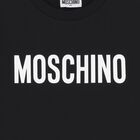 فستان بنات بالشعار باللون الاسود , 2, hi-res