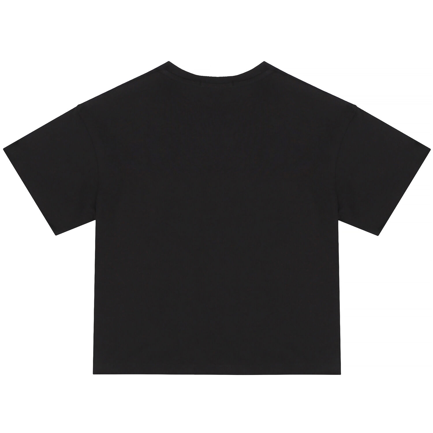 Girls Black Logo T-Shirt, 1, hi-res image number null