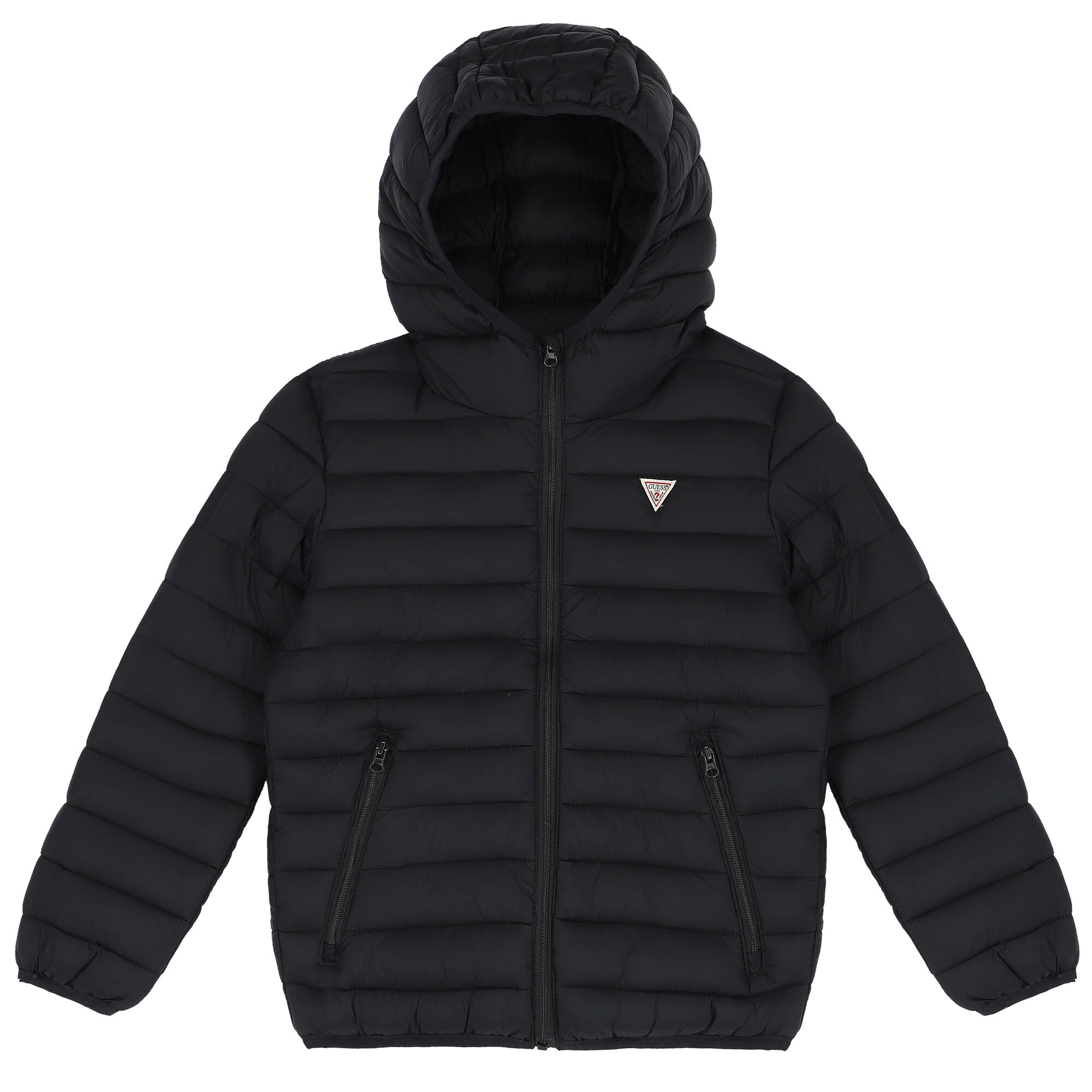 Guess black puffer jacket discount