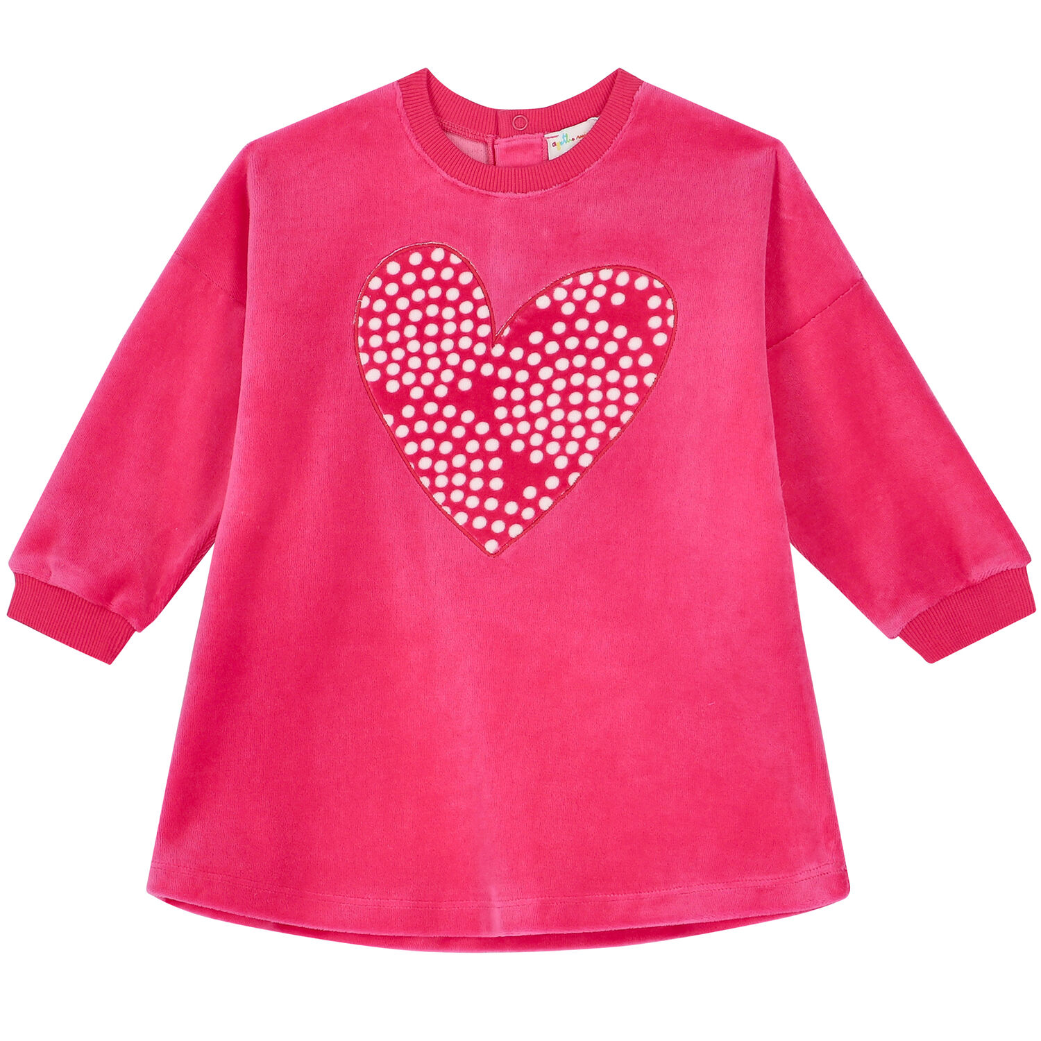 Girls Pink Heart Dress Set, 1, hi-res image number null