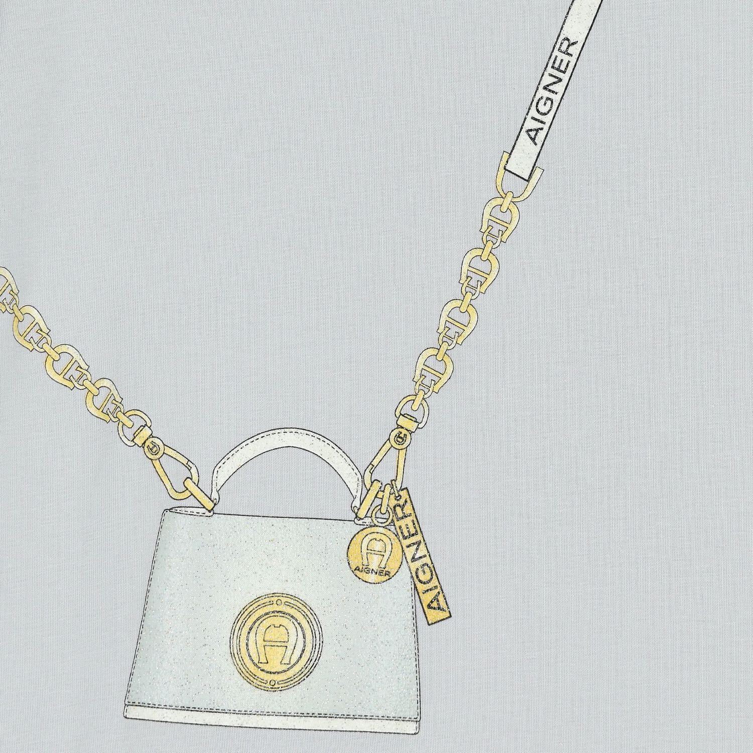 فستان للبنات بالشعار باللون الرمادي , 2, hi-res