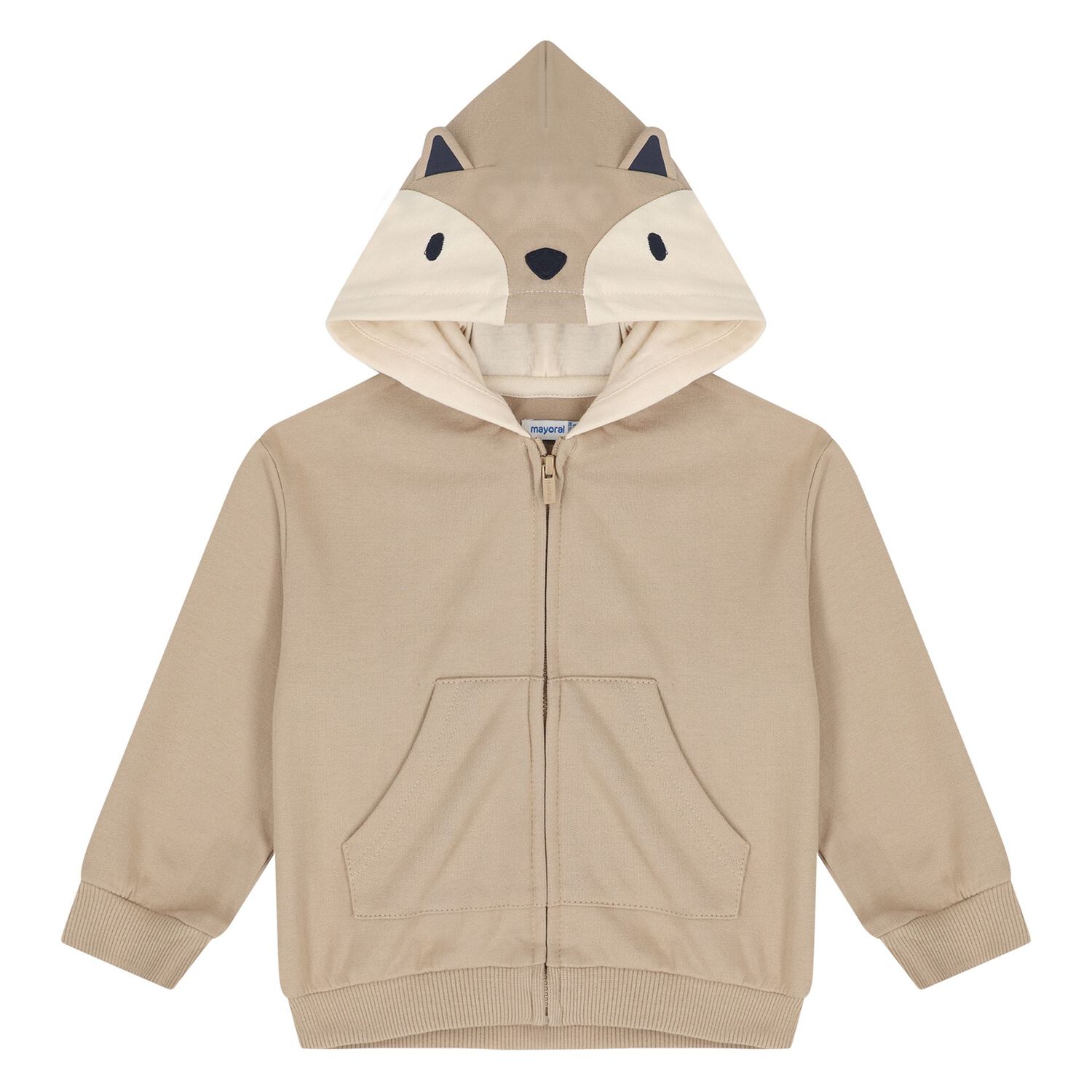 Younger Boys White, Beige & Navy Blue Tracksuit ( 3 Piece ), 2, hi-res