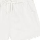Younger Girls White Shorts, 1, hi-res