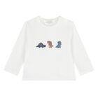 طقم بدلة رياضية للأولاد الصغار باللون الأزرق والأبيض والبيج (3 قطع), 1, hi-res