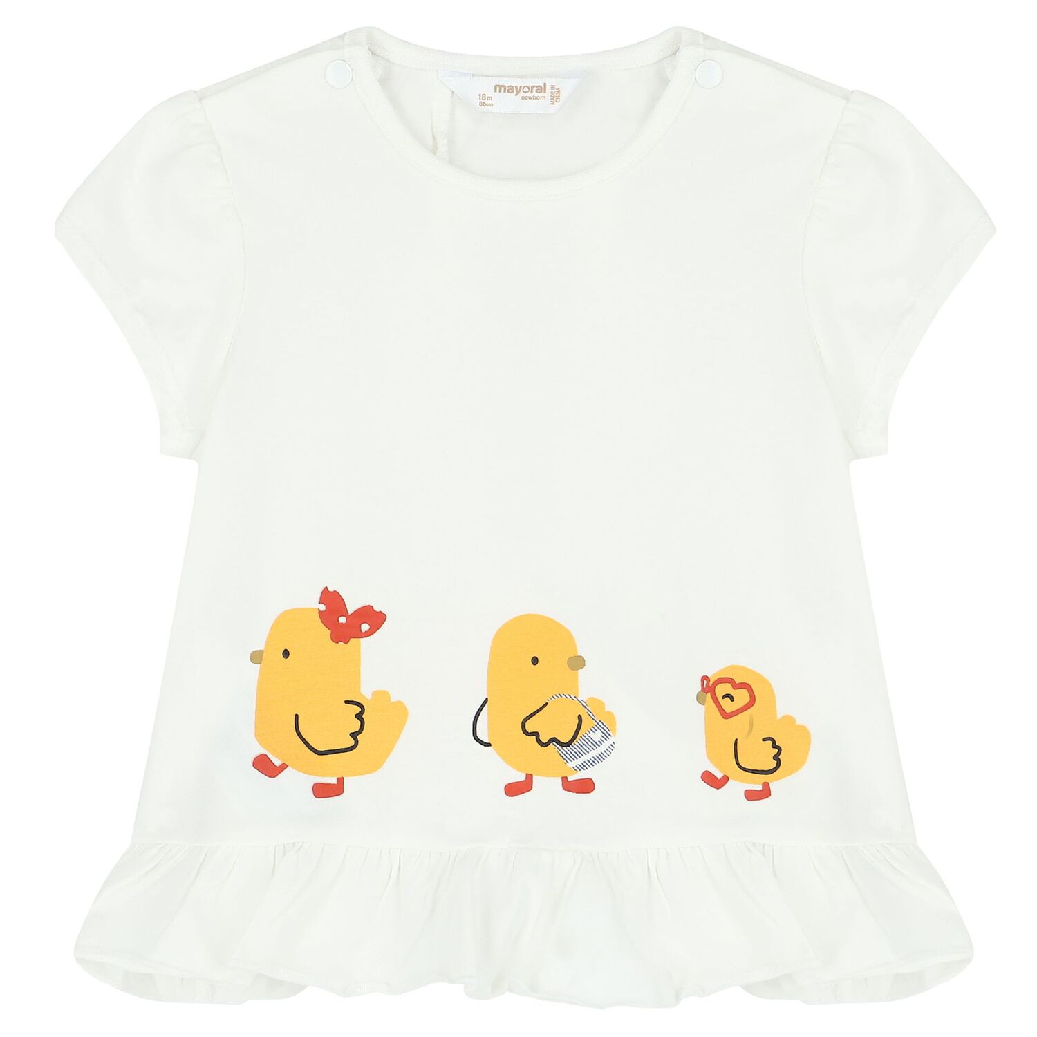 طقم بنات شورت باللون الأصفر والأبيض ( 4 قطع), 1, hi-res