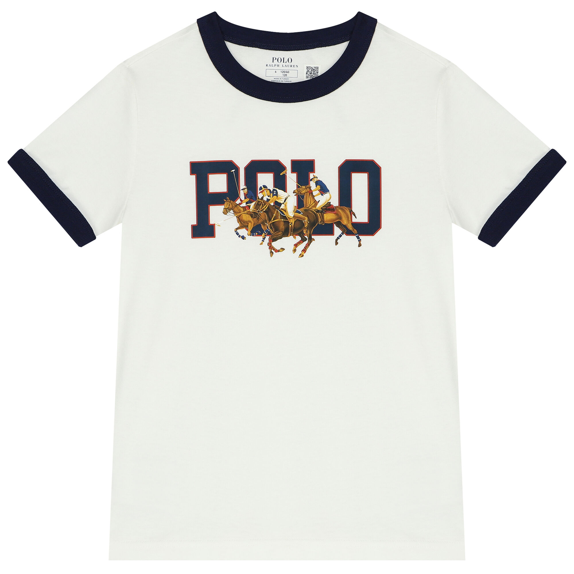 Boys white hot sale ralph lauren tshirt