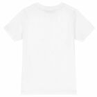 Boys White Logo T-Shirt, 3, hi-res