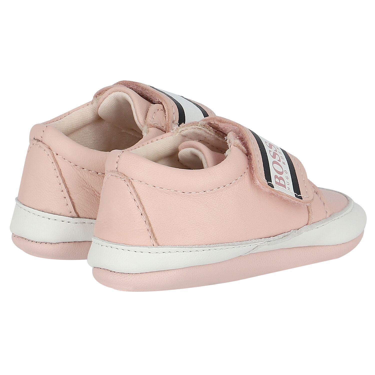 Baby Girls Pink Logo Pre-Walker Shoes, 1, hi-res image number null