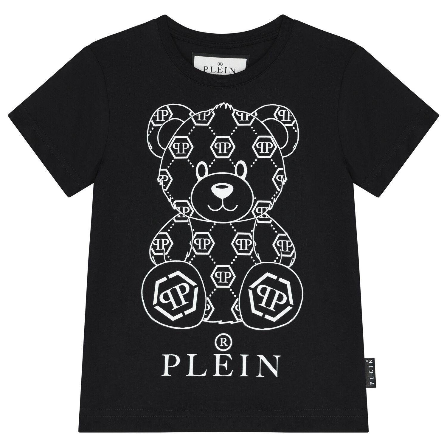 تيشيرت أولاد بشعار تيدي بير باللون الأسود, 1, hi-res image number null