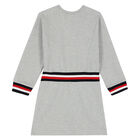 فستان بالشعار باللون الرمادى, 2, hi-res