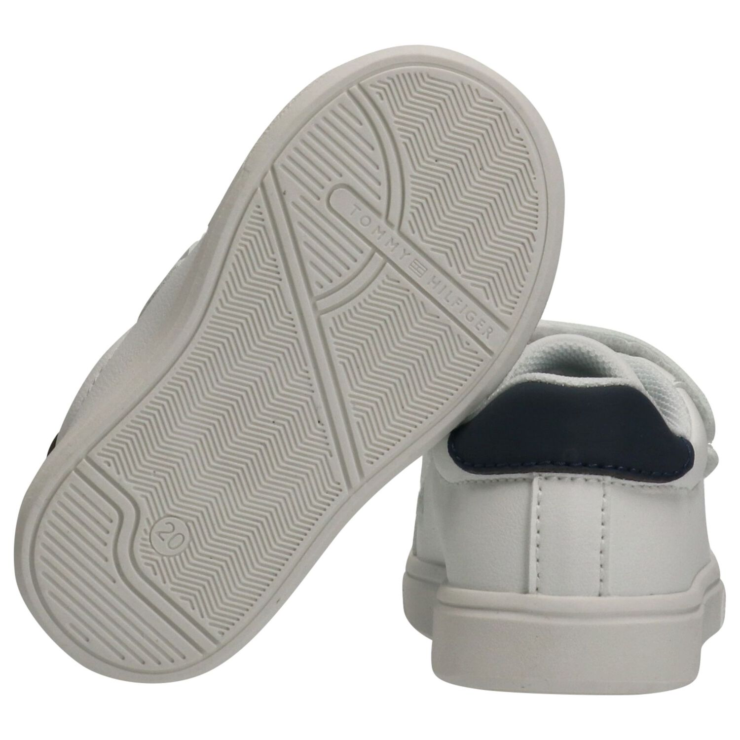 Boys White Logo Trainers, 1, hi-res