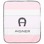 Pink & White Logo Baby Blanket , 2, hi-res