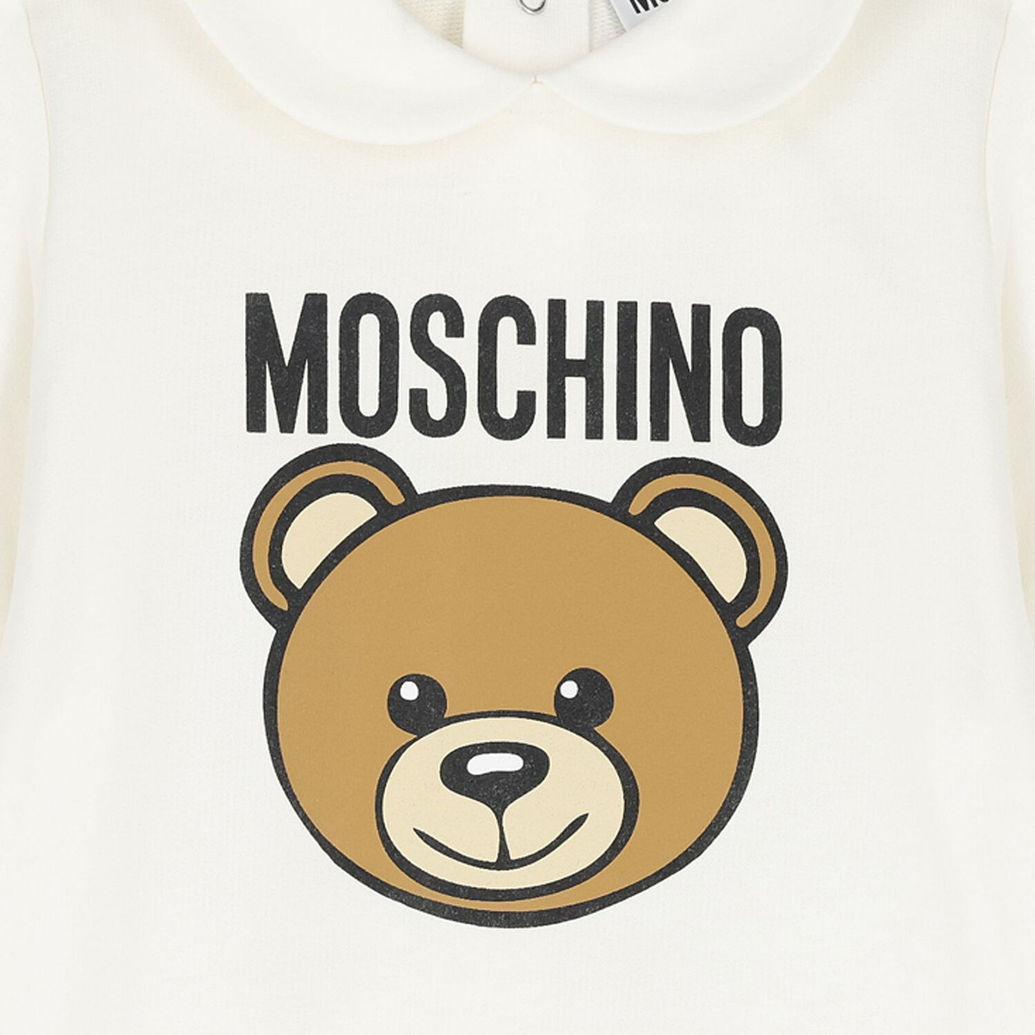 Ivory Teddy Bear Logo Babygrow, 1, hi-res image number null