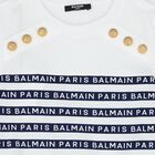 فستان بنات بالشعار باللون الأبيض والأزرق, 1, hi-res