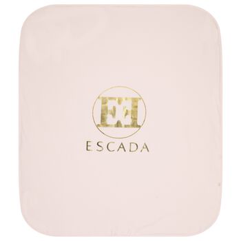 بطانيه بنات بالشعار باللون الوردى 