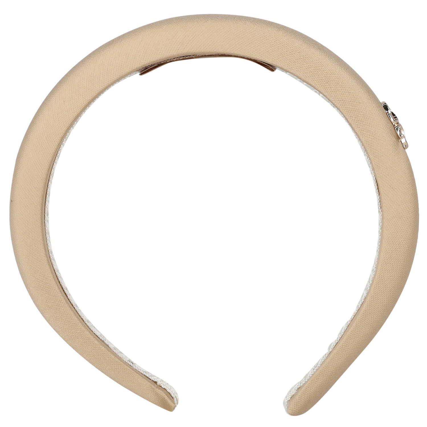 Girls Beige Padded Headband, 1, hi-res
