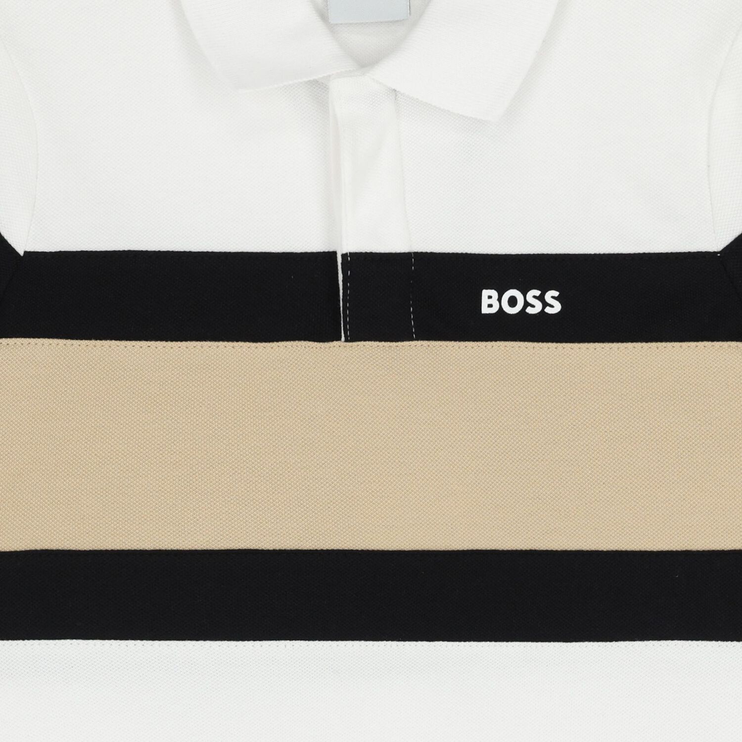 Boys White & Black Logo Shorts Set, 1, hi-res