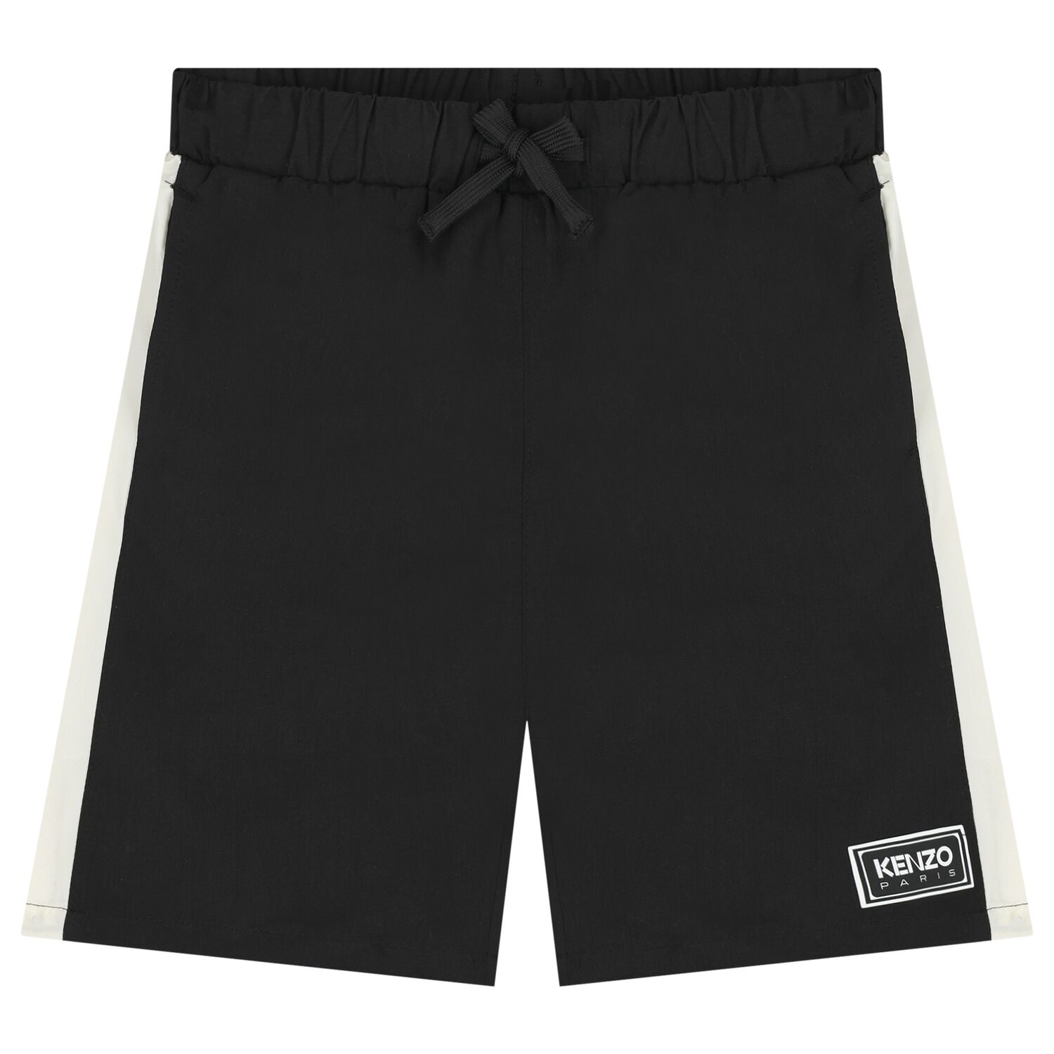 شورت بالشعار باللون الاسود للاولاد, 1, hi-res