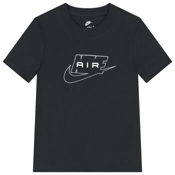 تيشيرت للأولاد بشعار باللون الأسود