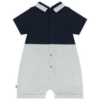 رومبير اولاد بالشعار باللون الابيض والكحلى 