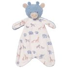 Baby Boys Blue & Ivory Giraffe Doudou Comforter, 2, hi-res
