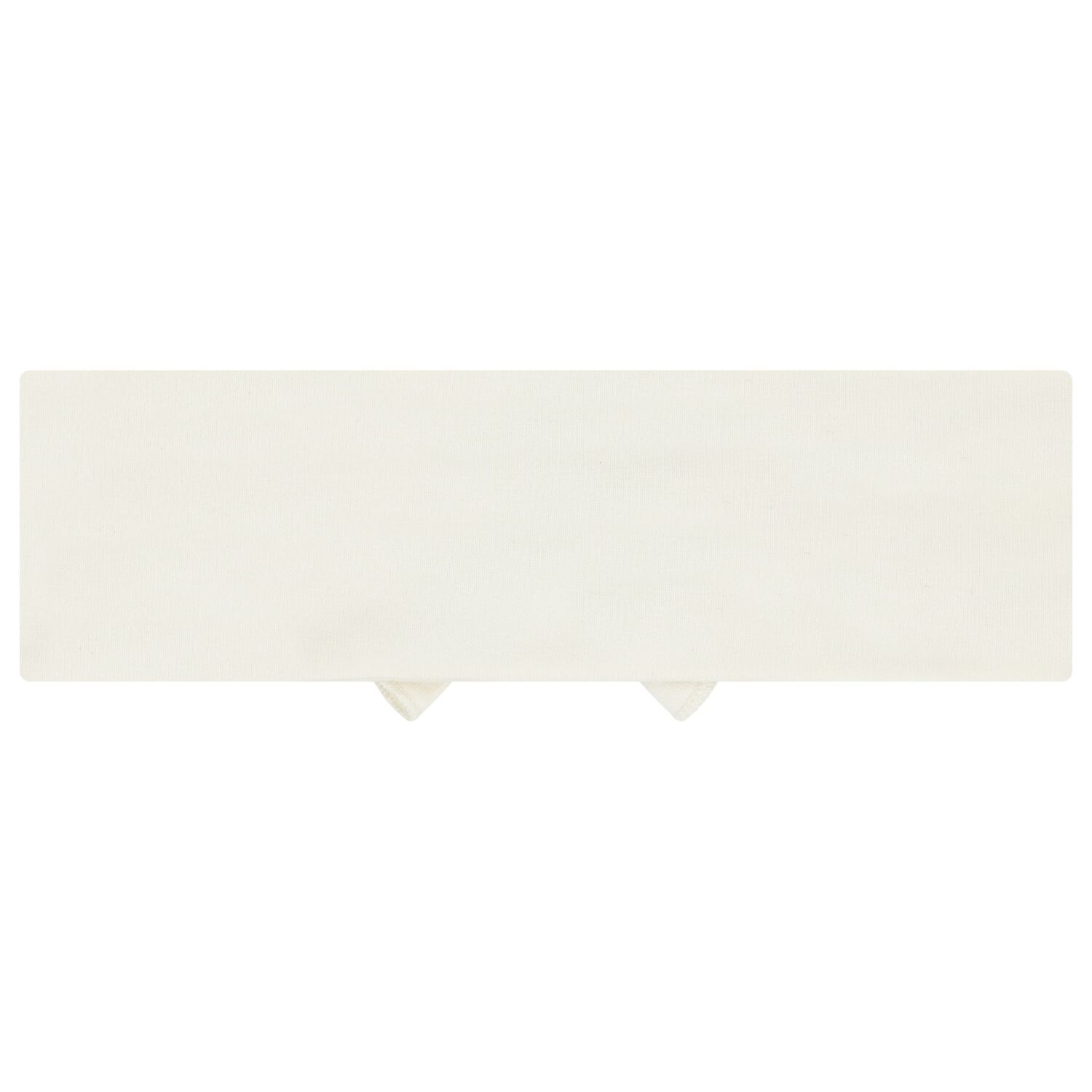 Baby Girls Ivory Logo Ruffled Headband, 1, hi-res