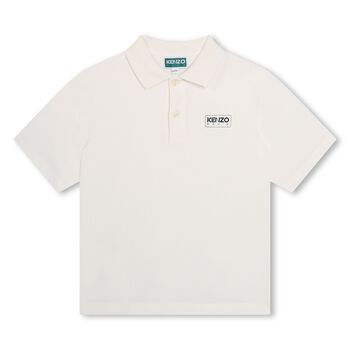 Boys Ivory Logo Polo Shirt